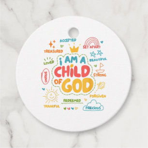 Ich bin ein Kind Gottes Christlicher Retro Jesus F Geschenkanhänger