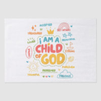 Ich bin ein Kind Gottes Christlicher Retro Jesus F