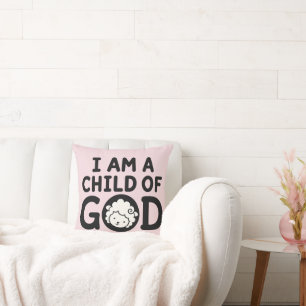 ICH BIN EIN KIND GOTTES Christliches Babyshower- Kissen
