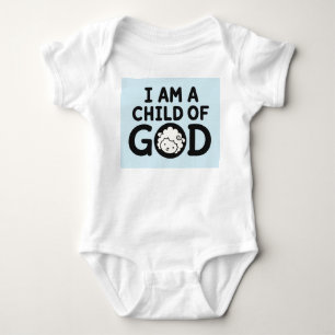 ICH BIN EIN KIND GOTTES   Christliches Geschenk zu Baby Strampler