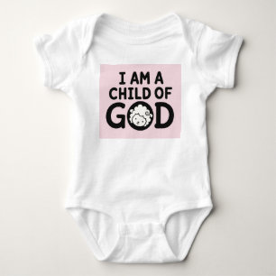 ICH BIN EIN KIND GOTTES   Christliches Geschenk zu Baby Strampler