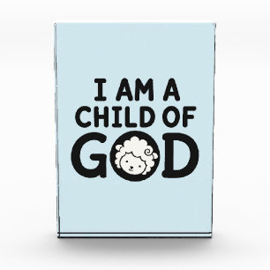 ICH BIN EIN KIND GOTTES Christliches Geschenk zu Fotoblock