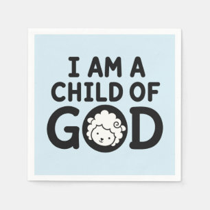 ICH BIN EIN KIND GOTTES Christliches Geschenk zu Serviette