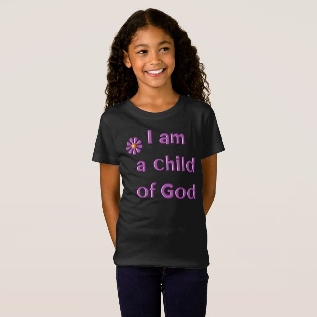 Ich bin ein Kind Gottes Kinder T-Shirt (Vorne ganz)