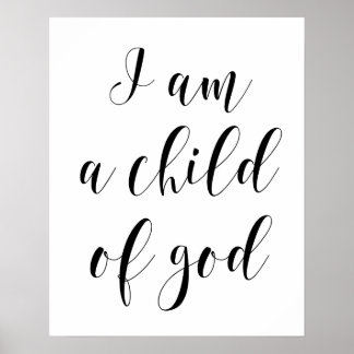 Ich bin ein Kind Gottes-Poster Poster