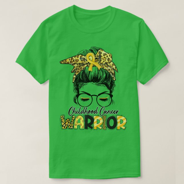 Ich bin ein Kinderkrebsbewusstsein der Krieger T-Shirt (Design vorne)