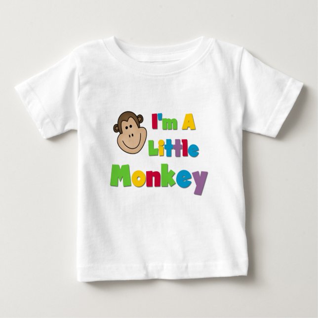 Ich bin ein kleiner Affe Baby T-shirt (Vorderseite)