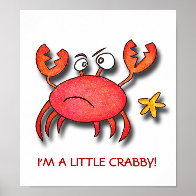 Ich bin ein kleiner Crabby! Poster (Vorne)