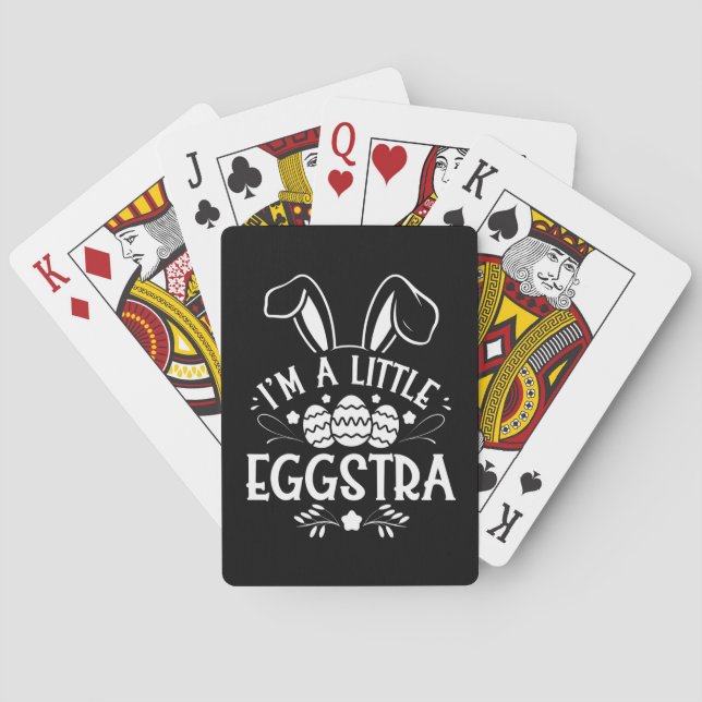 Ich bin ein kleiner Eggstra Funny Rabbit Ostersonn Spielkarten (Rückseite)