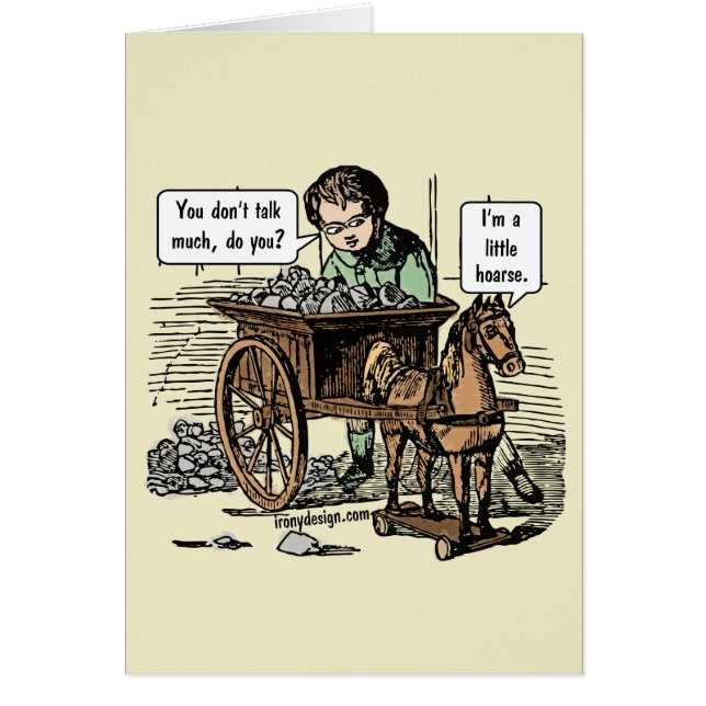 Ich bin ein kleiner Hoarse! Pferdepuppe (Vorne)