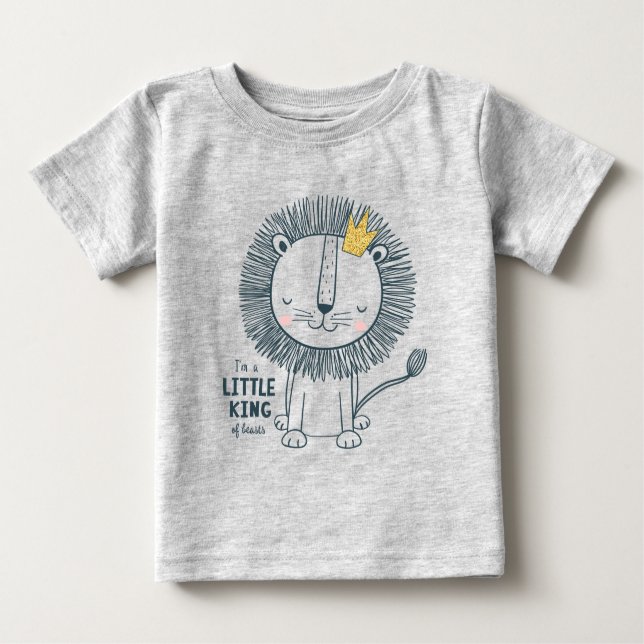 Ich bin ein kleiner König Baby T-shirt (Vorderseite)