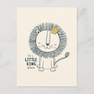 Ich bin ein kleiner König Postkarte