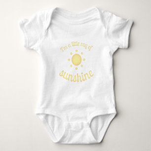 "Ich bin ein kleiner Strahl des Sonnenscheins" Baby Strampler