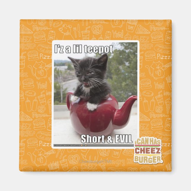 Ich bin ein kleiner Teepot Magnet (Vorne)