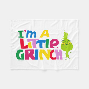 Ich bin ein kleines Grinch-Buntgrafik Fleecedecke