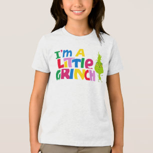 Ich bin ein kleines Grinch-Buntgrafik Tri-Blend Shirt