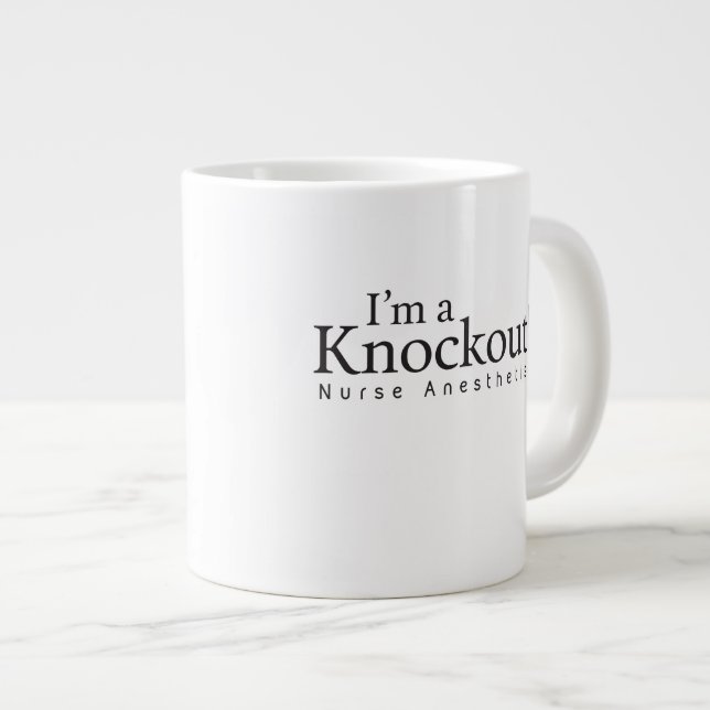Ich bin ein knockout, Jumbo-Tasse (Vorderseite Rechts)