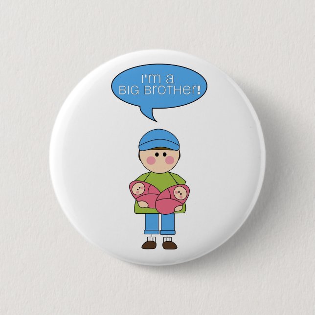 ich bin ein Knopf des großen Bruders Button (Vorderseite)