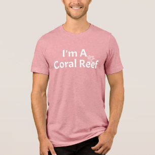 Ich bin ein Korallenriff, ein fröhliches Halloween Tri-Blend Shirt