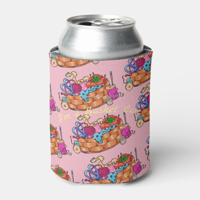 "Ich bin ein Korbfall" Dosenkühler (Kanne Vorderseite)