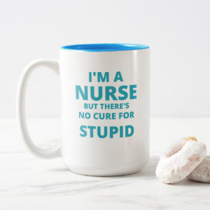 "Ich bin ein Krankenpfleger, aber es gibt kein Hei Zweifarbige Tasse