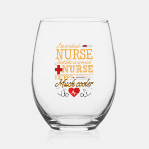 Ich bin ein Krankenpfleger im Shirt Weinglas Ohne Stiel