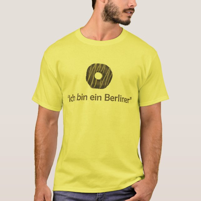 Ich bin ein Krapfen T-Shirt (Vorderseite)