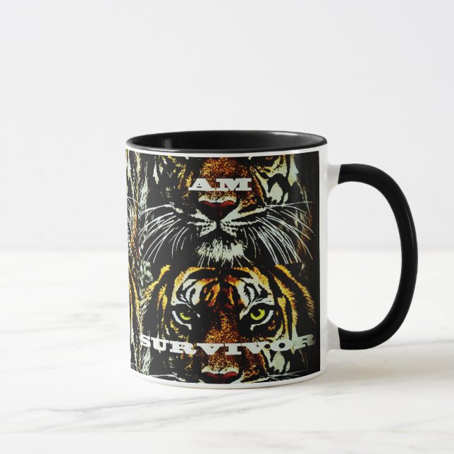 Ich bin ein Krebs Überlebender! Tasse (Rechts)