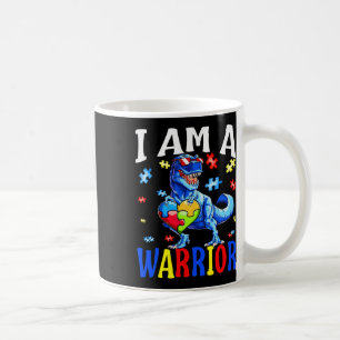Ich bin ein Krieger Autismus Familie Dinosaurier A Kaffeetasse