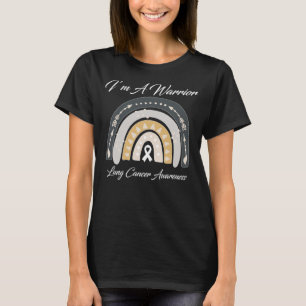 Ich bin ein Krieger-Lungenkrebs-Bewusstsein White T-Shirt