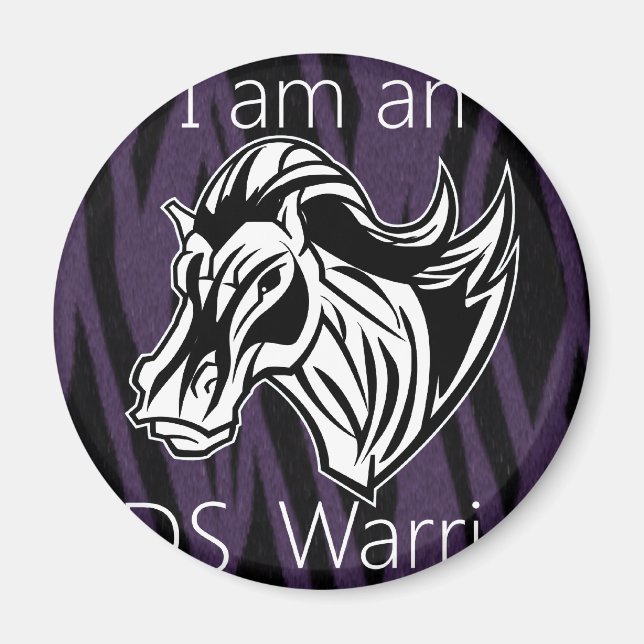 Ich bin ein Krieger.png Magnet (Vorne)