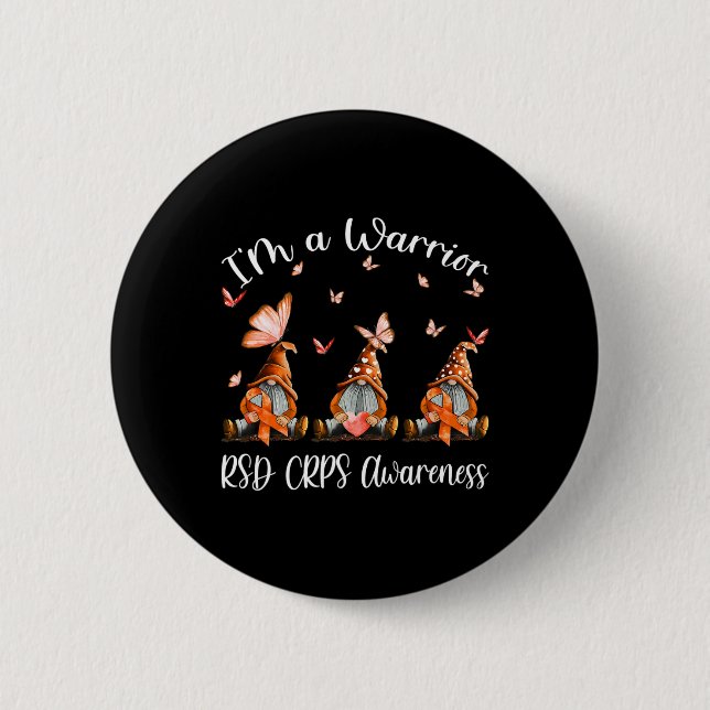 Ich bin ein Krieger-Rsd-Crps-Bewusstseinsgewinner Button (Vorderseite)