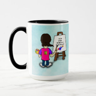 ICH BIN EIN KÜNSTLER...VORLAGE, personalisieren, Tasse