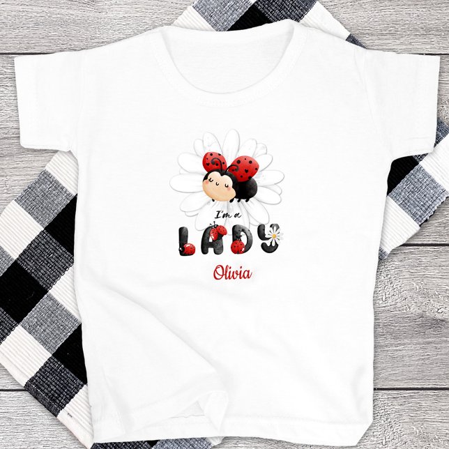 Ich bin ein Lady Little Girl T - Shirt Niedlich La (Von Creator hochgeladen)