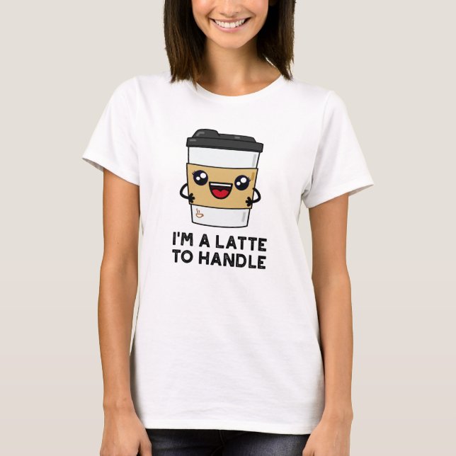 Ich bin ein Latte, der mir eine leichte Kaffeepaus T-Shirt (Vorderseite)