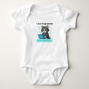 Ich bin ein launischer Katzenentwickler - Grafik Baby Strampler