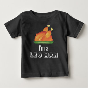 Ich bin ein Leg Man Funny 1. Erntedank Türkei Baby T-shirt
