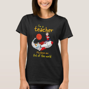 Ich bin ein Lehrer Fantasie ist alles Papier P T-Shirt