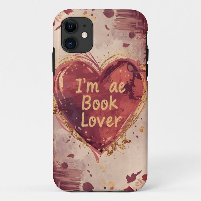 Ich bin ein leichtes Herz-Shaped Mobile Case (Rückseite)