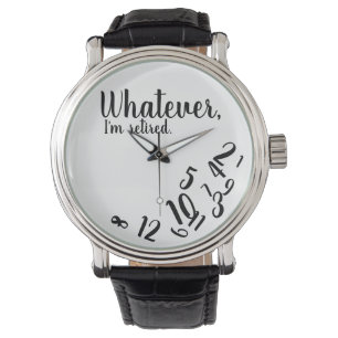 Ich bin ein leidenschaftliches Ruhestand ganz einf Armbanduhr