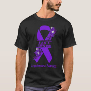 Ich bin ein Leiomyosarkom-Überlebender Awareness T-Shirt