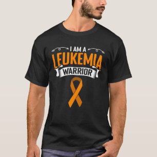 Ich bin ein Leukämiekrieger Orange Ribbon Awarenes T-Shirt