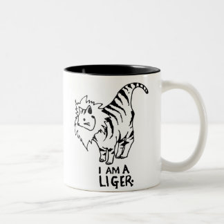 Ich bin ein Liger Zweifarbige Tasse