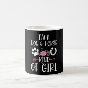 Ich bin ein Lover-Geschenk für Hunde und Pferde Kaffeetasse