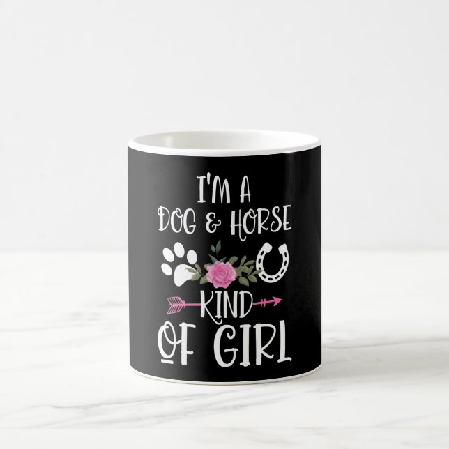 Ich bin ein Lover-Geschenk für Hunde und Pferde Kaffeetasse (Mittel)