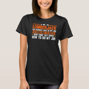 Ich bin ein Lumberjack, der schwierigste Teil mein T-Shirt