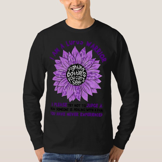 Ich bin ein Lupus-Krieger Bitte versuchen Sie, Lup T-Shirt (Vorderseite)
