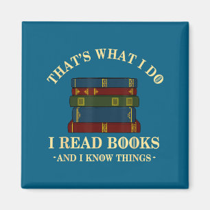 Ich bin ein lustiger Bücherwurm Bücherliebhaber Da Magnet