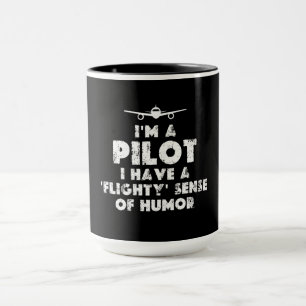 Ich bin ein lustiger Pilot Tasse
