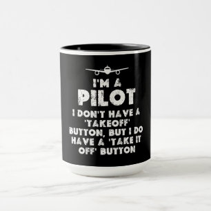 Ich bin ein lustiger Pilot Tasse